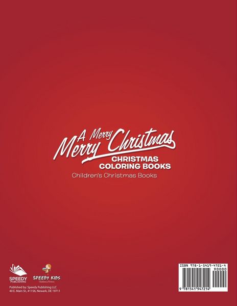 Produktbild: A Merry Merry Christmas - Christmas Coloring Books | Children's Christmas Books