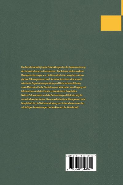 Produktbild: &Ouml;kologische Unternehmensentwicklung