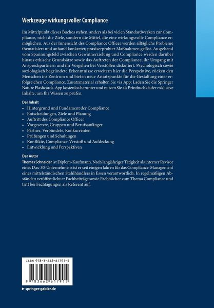 Produktbild: Werkzeuge wirkungsvoller Compliance