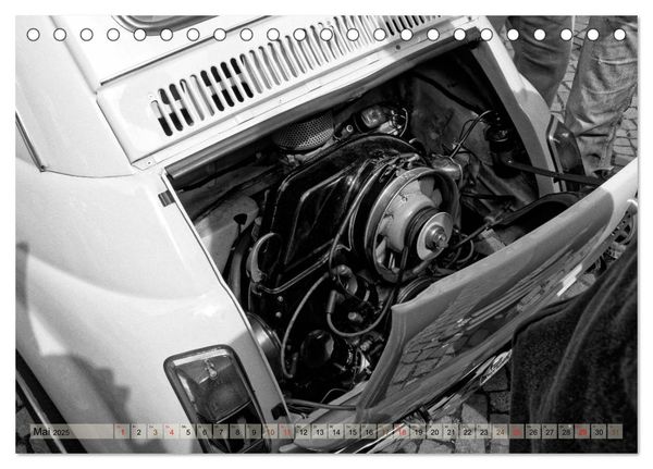 Produktbild: il Cinquecento - Details im Fokus - im Look eines legend&auml;ren Analogfilms (Tischkalender 2025 DIN A5 quer), CALVENDO Monatskalender