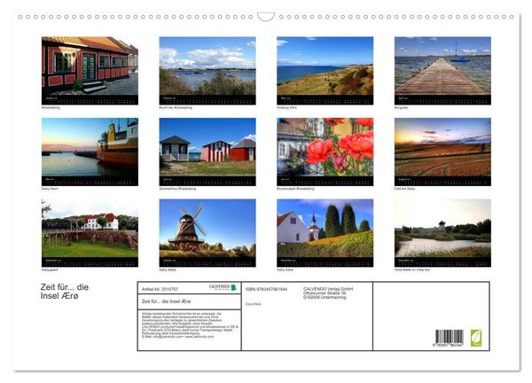 Produktbild: Zeit f&uuml;r... die Insel &AElig;r&oslash; (Wandkalender 2026 DIN A2 quer), CALVENDO Monatskalender