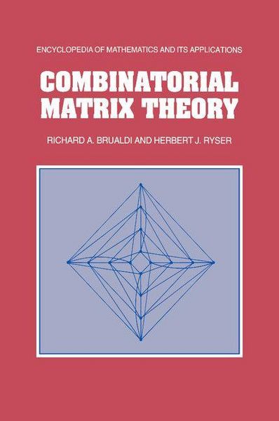 Produktbild: Combinatorial Matrix Theory