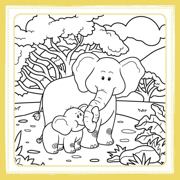 Produktbild: Malbuch Kinder: Die Zauberwald Safari