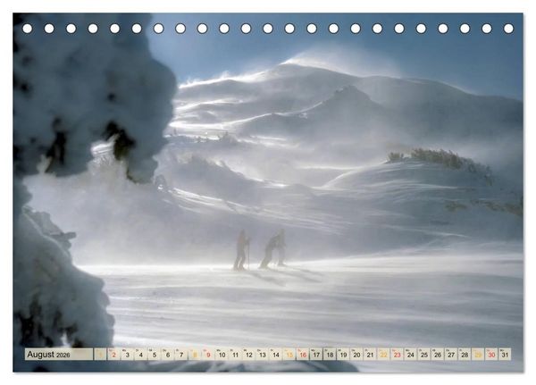 Produktbild: Skifahren - so sch&ouml;n (Tischkalender 2026 DIN A5 quer), CALVENDO Monatskalender