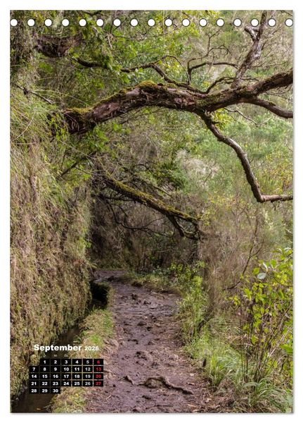 Produktbild: Levadas - Wasserwege auf Madeira (Tischkalender 2026 DIN A5 hoch), CALVENDO Monatskalender
