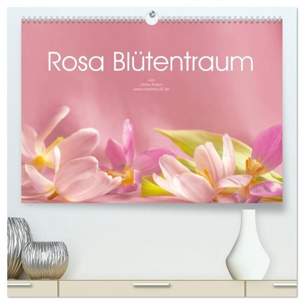 Produktbild: Rosa Bl&uuml;tentraum (hochwertiger Premium Wandkalender 2027 DIN A2 quer), Kunstdruck in Hochglanz