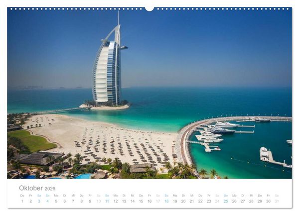 Produktbild: Dubai Architektur 2026 (hochwertiger Premium Wandkalender 2026 DIN A2 quer), Kunstdruck in Hochglanz