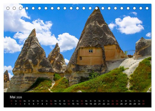 Produktbild: T&uuml;rkei - fantastisches Kappadokien (Tischkalender 2026 DIN A5 quer), CALVENDO Monatskalender