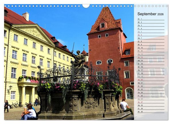 Produktbild: REGENSBURG - Impressionen (Wandkalender 2026 DIN A3 quer), CALVENDO Monatskalender
