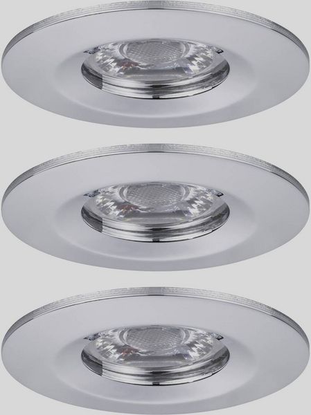 Produktbild: Paulmann 94303 EBL Nova mini Coin LED-Einbauleuchte 3er Set 4W Chrom