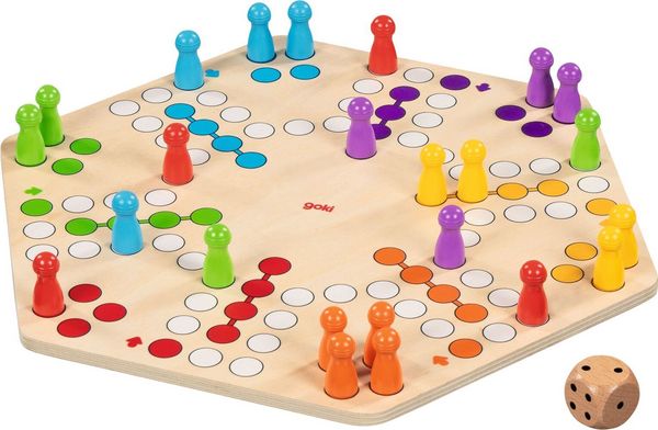 Produktbild: Ludo f&uuml;r bis zu 6 Spieler, beidseitig bedruckt