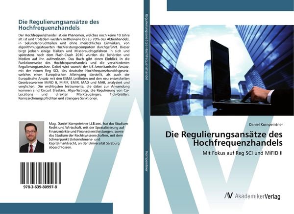 Produktbild: Die Regulierungsans&auml;tze des Hochfrequenzhandels