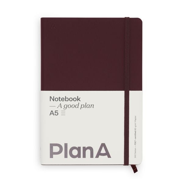 Produktbild: Notizbuch A5 Hardcover Cozy Fig Liniert, 240 Seiten