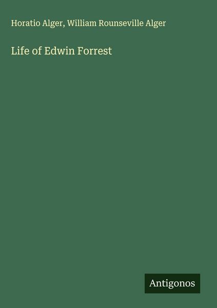 Produktbild: Life of Edwin Forrest