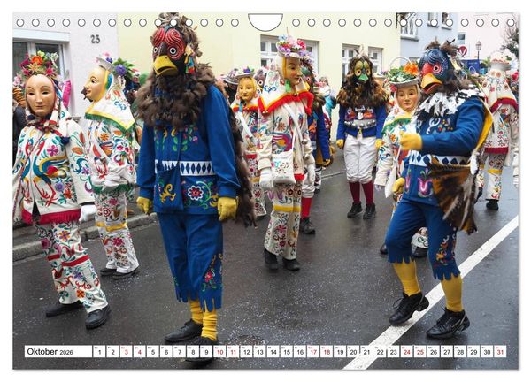 Produktbild: Fasnet in Oberschwaben und auf der Alb (Wandkalender 2026 DIN A4 quer), CALVENDO Monatskalender