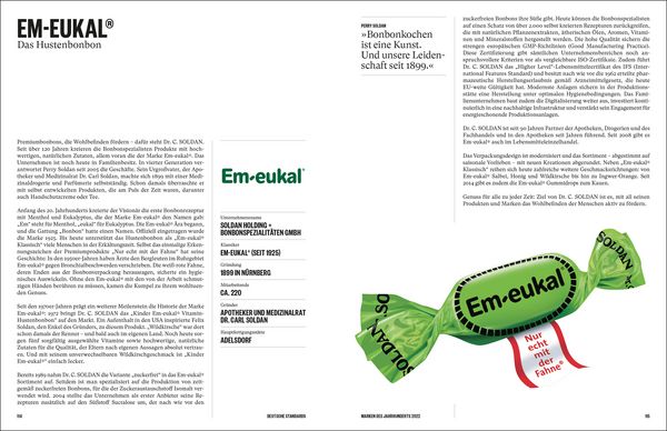 Produktbild: Deutsche Standards &ndash; Marken des Jahrhunderts 2022