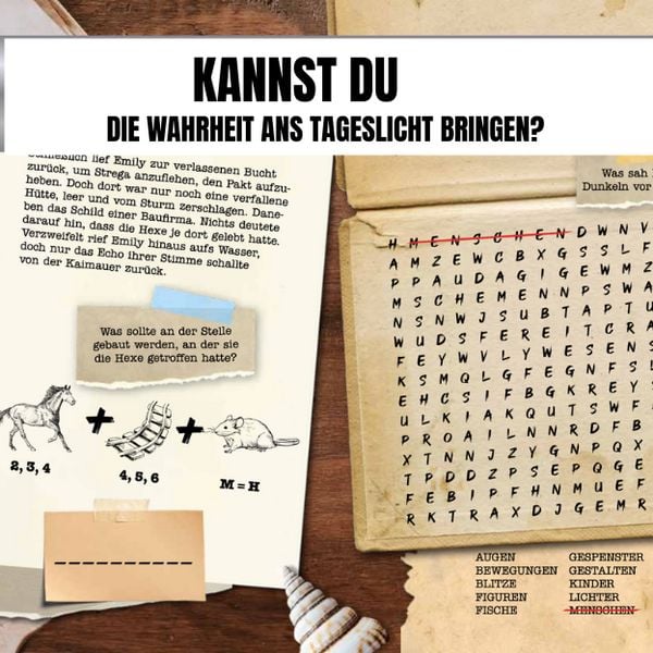 Produktbild: Das paranormale R&auml;tselbuch &ndash; 10 Stories zum Gruseln und R&auml;tseln