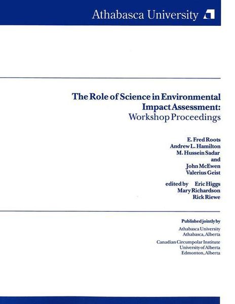 Produktbild: The Role of Science in Environmental Impacts Assessment