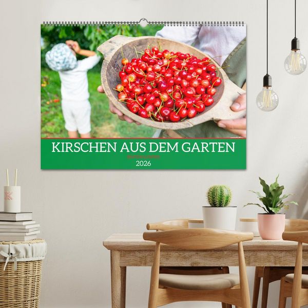 Produktbild: Kirschen aus dem Garten &ndash; Erntekalender (Wandkalender 2026 DIN A2 quer), CALVENDO Monatskalender