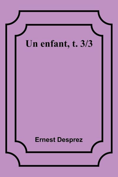 Produktbild: Un enfant, t. 3/3