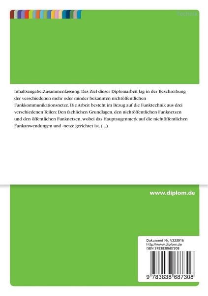 Produktbild: Struktur und Management der nicht&ouml;ffentlichen Funknetze