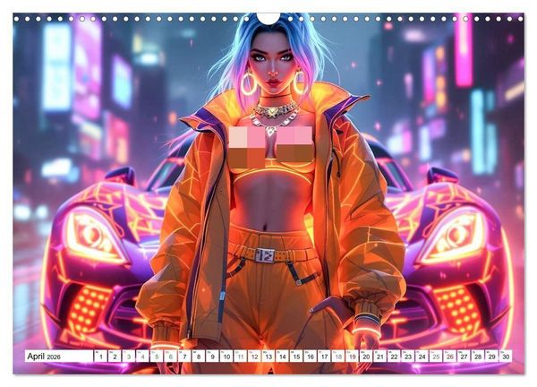 Produktbild: Cars & Girls (Wandkalender 2026 DIN A3 quer), CALVENDO Monatskalender