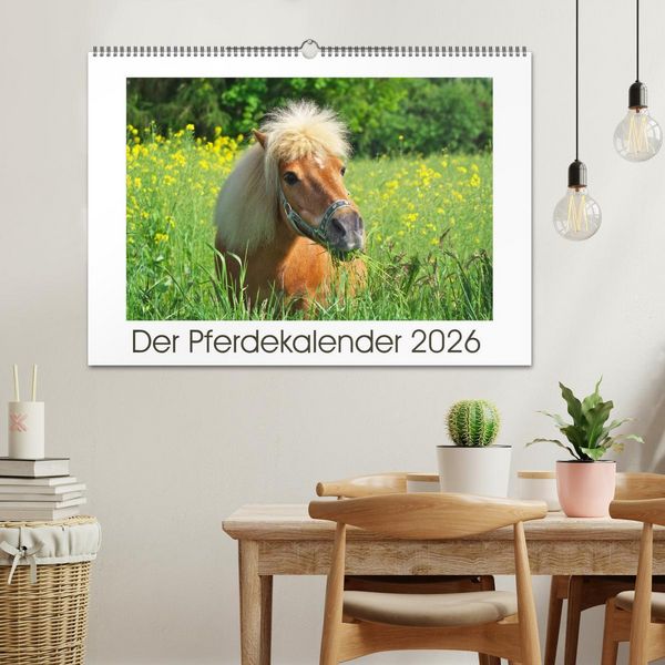 Produktbild: Der Pferdekalender (Wandkalender 2026 DIN A2 quer), CALVENDO Monatskalender