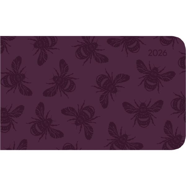 Produktbild: Ladytimer TO GO Deluxe Purple 2026 - Taschen-Kalender 15,3x8,7 cm- Tucson Einband - mit Motivprägung - Weekly - 128 Seiten - Alpha Edition