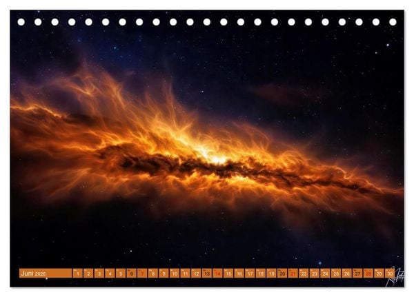 Produktbild: Gammablitze im Universum (Tischkalender 2026 DIN A5 quer), CALVENDO Monatskalender
