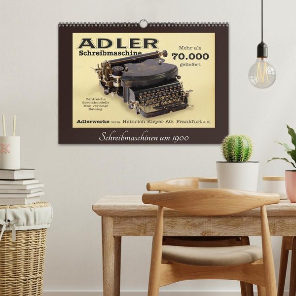 Produktbild: Schreibmaschinen um 1900 (Wandkalender 2026 DIN A3 quer), CALVENDO Monatskalender