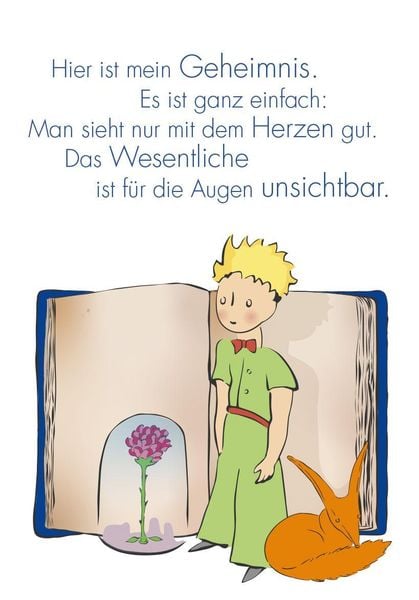 Der Kleine Prinz. 50 Glückskärtchen für jeden Tag