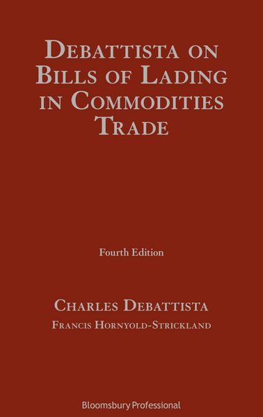 Produktbild: DeBattista on Bills of Lading in Commodities Trade