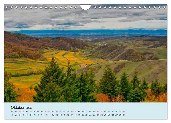Produktbild: Kaiserstuhlblicke (Wandkalender 2026 DIN A4 quer), CALVENDO Monatskalender