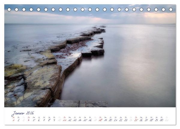 Produktbild: Jurassic K&uuml;ste - S&uuml;dengland (Tischkalender 2026 DIN A5 quer), CALVENDO Monatskalender