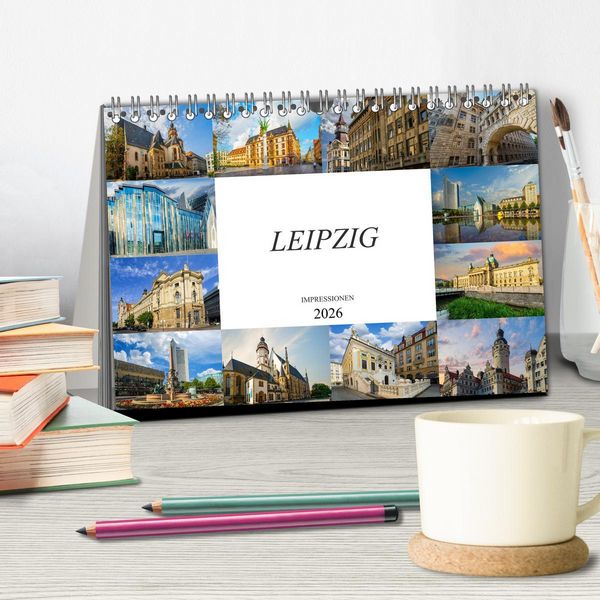 Produktbild: Leipzig Impressionen (Tischkalender 2026 DIN A5 quer), CALVENDO Monatskalender