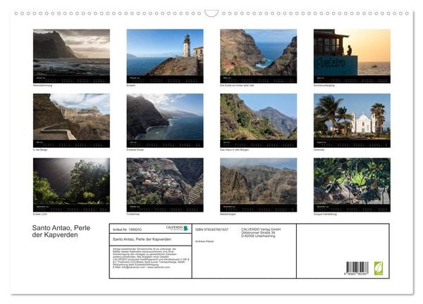 Produktbild: Santo Antao, Perle der Kapverden (Wandkalender 2026 DIN A2 quer), CALVENDO Monatskalender