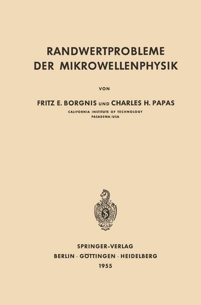 Produktbild: Randwertprobleme der Mikrowellenphysik
