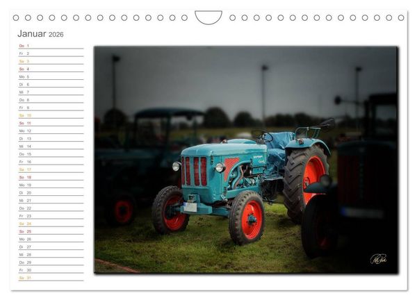 Produktbild: Oldtimer - geliebte Trecker (Wandkalender 2026 DIN A4 quer), CALVENDO Monatskalender