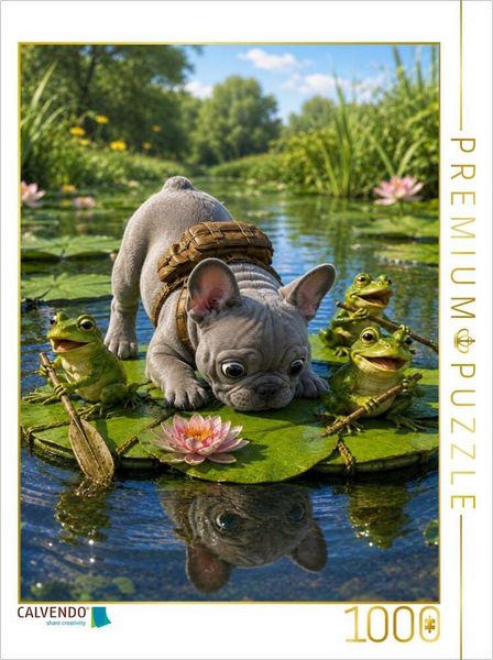 CALVENDO Puzzle Das Seerosenkonzert | 1000 Teile Lege-Größe 64 × 48 cm Foto-Puzzle für glückliche Stunden