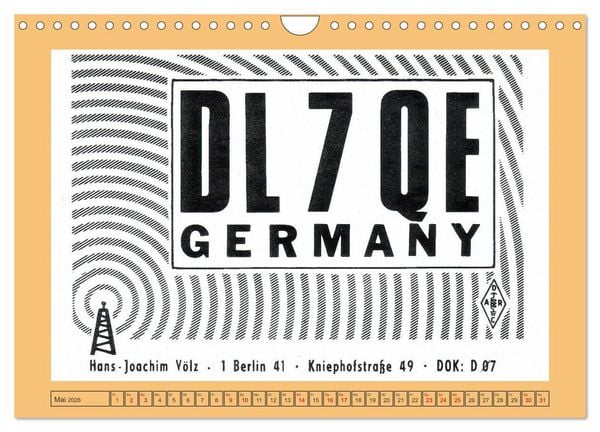 Produktbild: Amateurfunk in West-Berlin (Wandkalender 2026 DIN A4 quer), CALVENDO Monatskalender