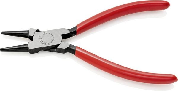 Produktbild: Knipex 22 01 160 Elektronik- u. Feinmechanik Rundzange Gerade Chrom-Vanadium Elektrostahl 160 mm