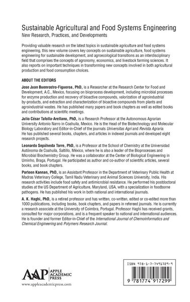 Produktbild: Sustainable Agricultural and Food Systems Engineering