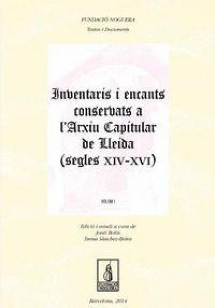 Produktbild: Inventaris i encants conserbats a l'Arxiu Capitular de Lleida, segles XIV-XVI
