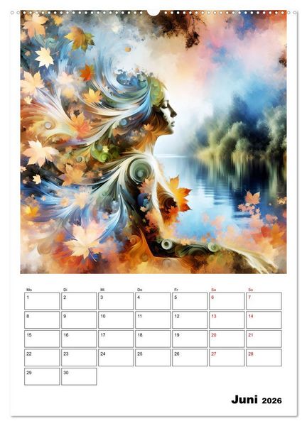 Produktbild: Bl&auml;tter - Visionen (hochwertiger Premium Wandkalender 2026 DIN A2 hoch), Kunstdruck in Hochglanz