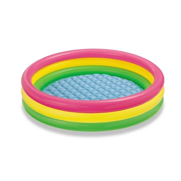 INTEX Baby-Pool Sunset Glow Ø86x25cm aufblasbarer Boden