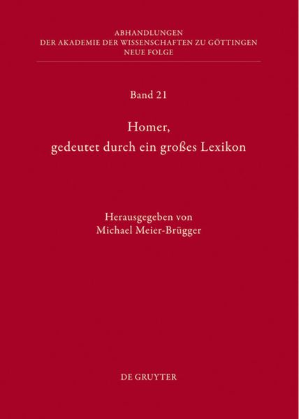 Homer, gedeutet durch ein großes Lexikon