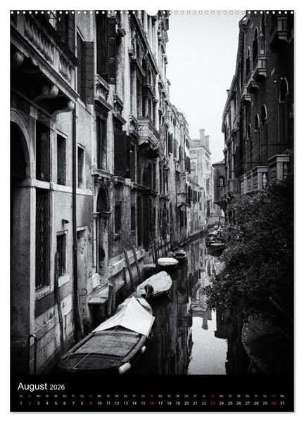 Produktbild: Venice Noir - Das etwas andere Venedig (hochwertiger Premium Wandkalender 2026 DIN A2 hoch), Kunstdruck in Hochglanz