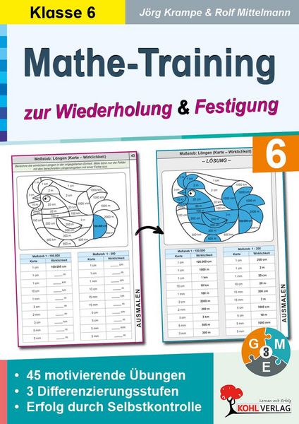 Produktbild: Mathe-Training zur Wiederholung und Festigung / Klasse 6