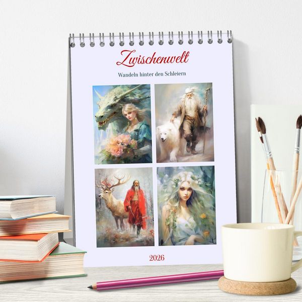 Produktbild: Zwischenwelt. Wandeln hinter den Schleiern (Tischkalender 2026 DIN A5 hoch), CALVENDO Monatskalender