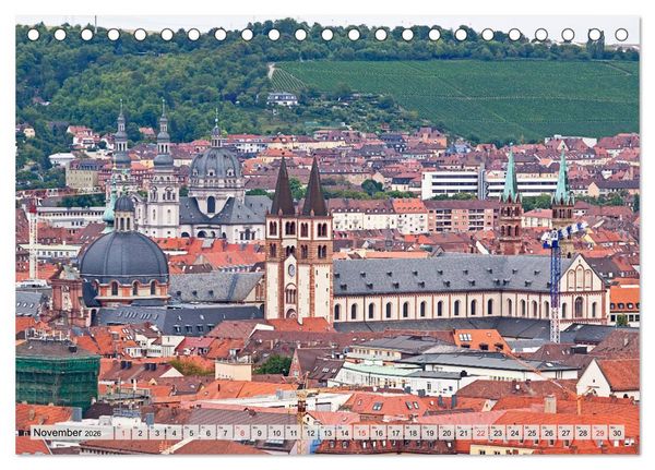 Produktbild: W&Uuml;RZBURG - ALTSTADT IMPRESSIONEN (Tischkalender 2026 DIN A5 quer), CALVENDO Monatskalender